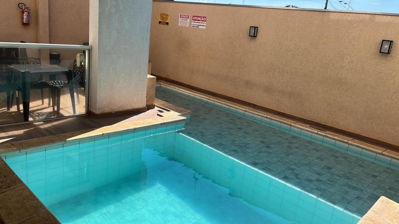Flat Novo Em Olimpia Com Churrasqueira E Varanda Privativa Exterior photo